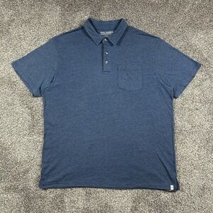 Fair Harbor Polo Shirt Mens 2XL‎ XXL Blueish Grey Short Sleeve Pocket Comfort